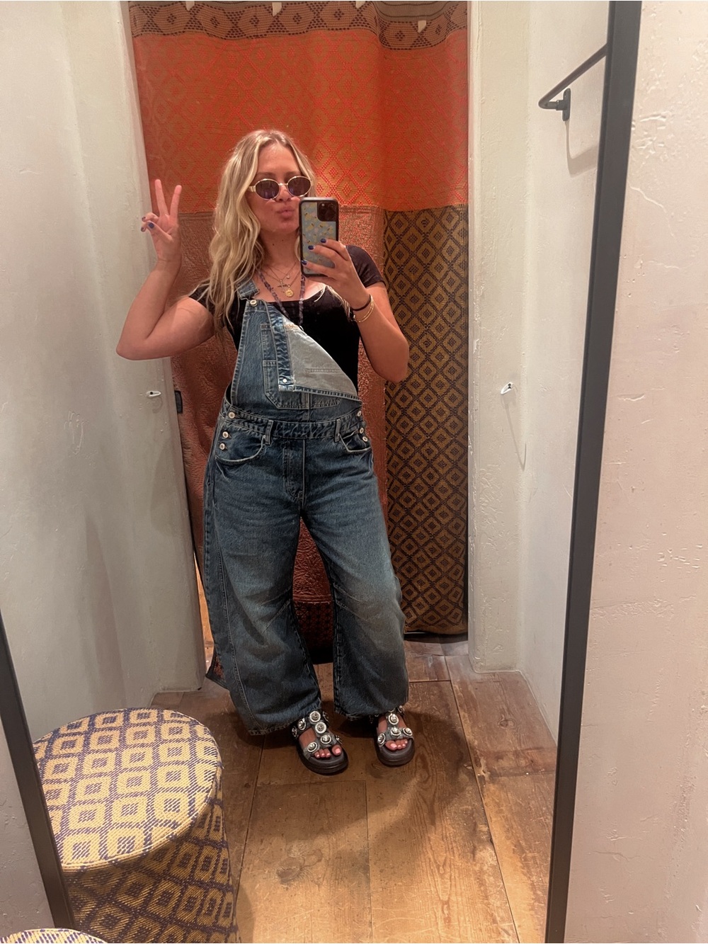 Free People Good Luck Barrel Overall